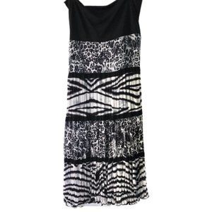 Chico's Zebra Print Maxi Skirt Size 2  (Large/12)